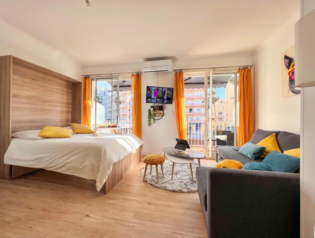 Appartement Vue Mer Parking Prive Place Med Canet-en-Roussillon Exterior photo